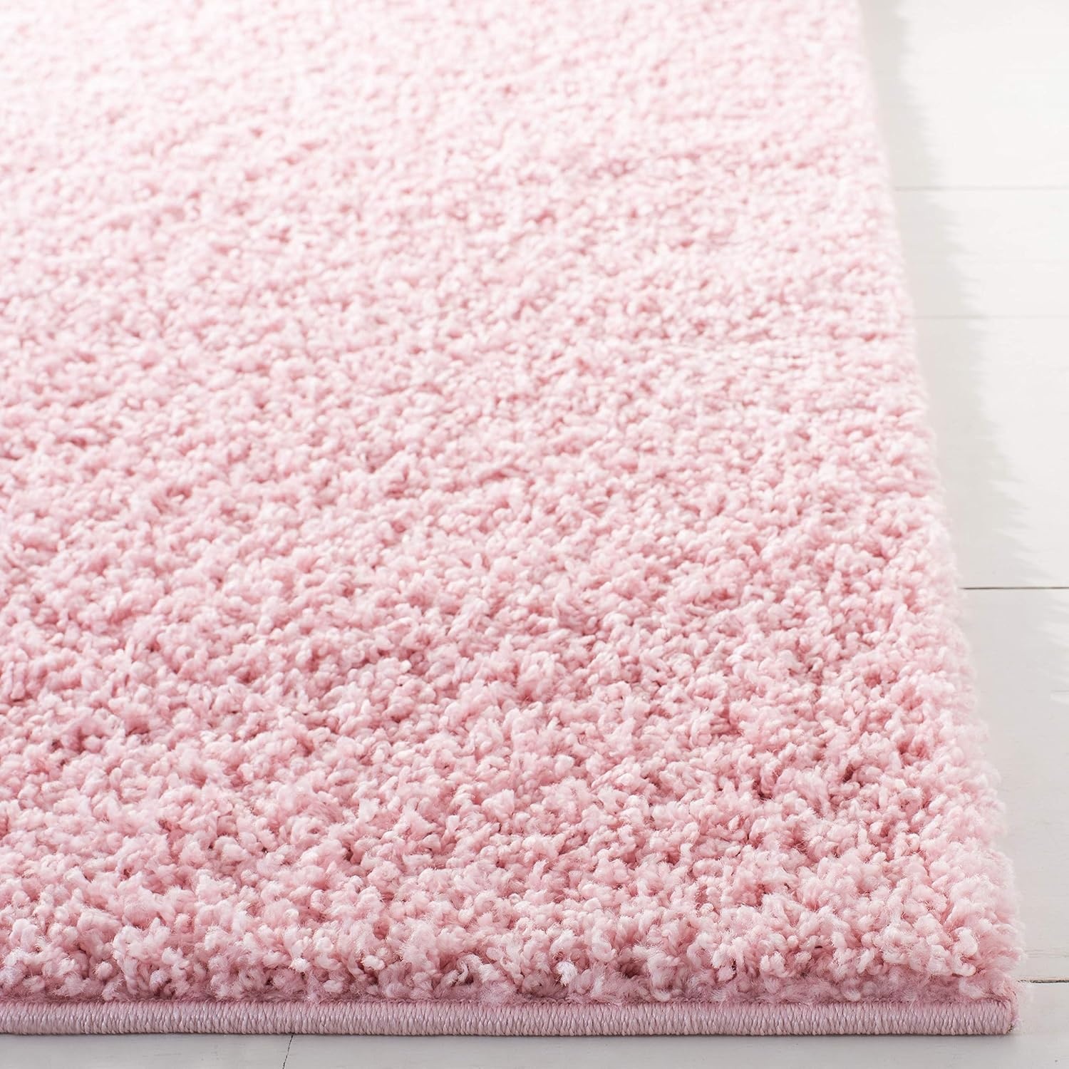 image:imageSAFAVIEH Primo Shag Collection Area Rug 9 x 12 Light Grey Solid Design NonShedding amp Easy Care 12inch Thick Ideal for High Traffic Areas in Living Room Bedroom PRM300GLight Pink
