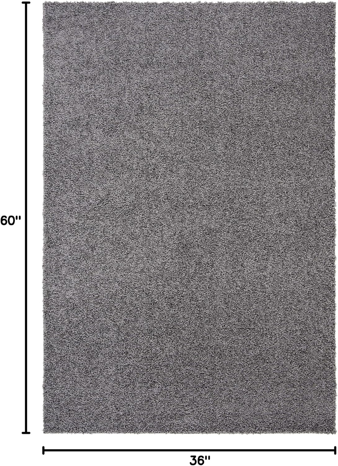 image:imageSAFAVIEH Primo Shag Collection Area Rug 9 x 12 Light Grey Solid Design NonShedding amp Easy Care 12inch Thick Ideal for High Traffic Areas in Living Room Bedroom PRM300GDark Grey