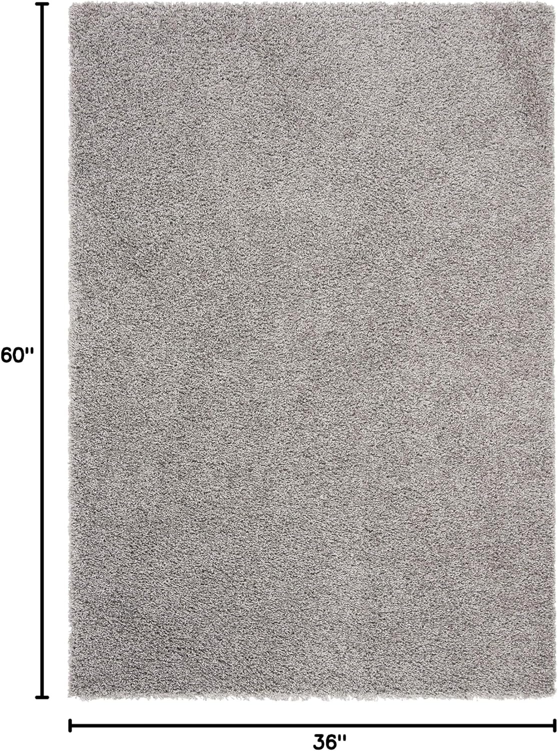 image:imageSAFAVIEH Primo Shag Collection Area Rug 9 x 12 Light Grey Solid Design NonShedding amp Easy Care 12inch Thick Ideal for High Traffic Areas in Living Room Bedroom PRM300GLight Grey
