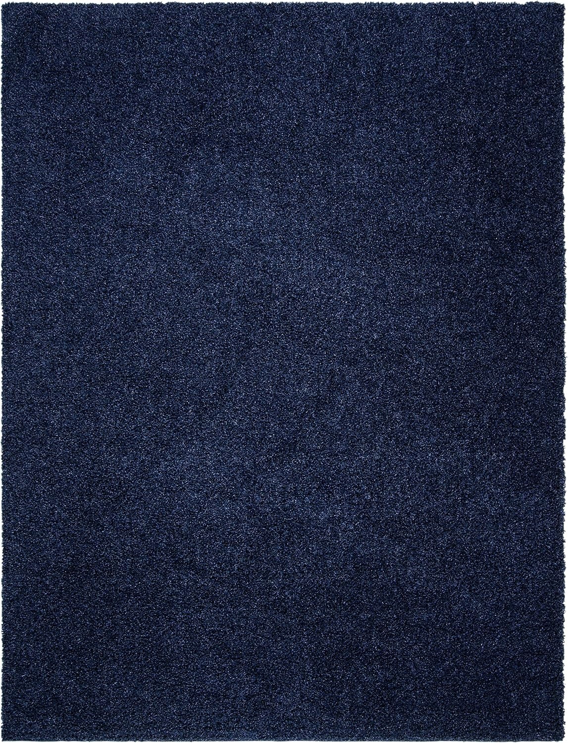 image:imageSAFAVIEH Primo Shag Collection Area Rug 9 x 12 Light Grey Solid Design NonShedding amp Easy Care 12inch Thick Ideal for High Traffic Areas in Living Room Bedroom PRM300GNavy