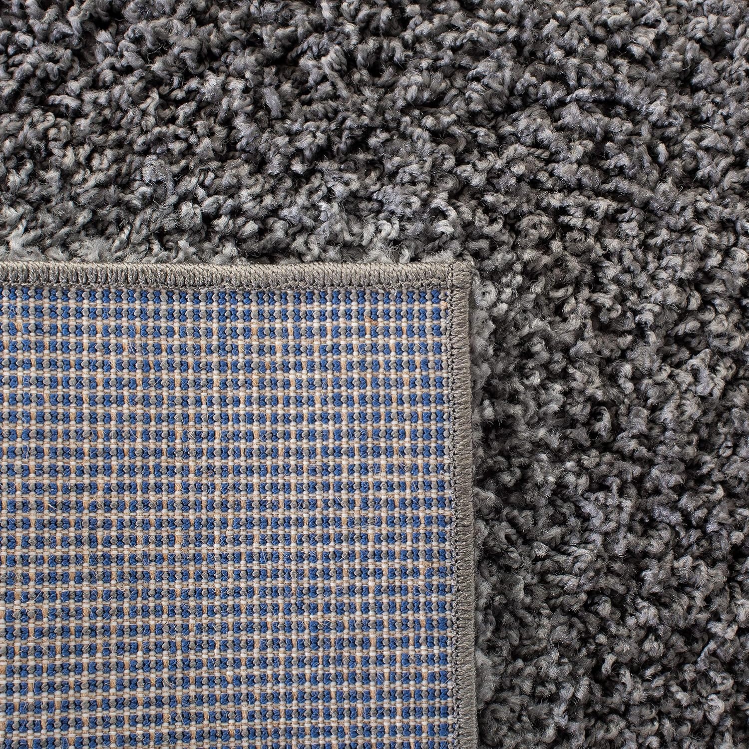 image:imageSAFAVIEH Primo Shag Collection Area Rug 9 x 12 Light Grey Solid Design NonShedding amp Easy Care 12inch Thick Ideal for High Traffic Areas in Living Room Bedroom PRM300GDark Grey