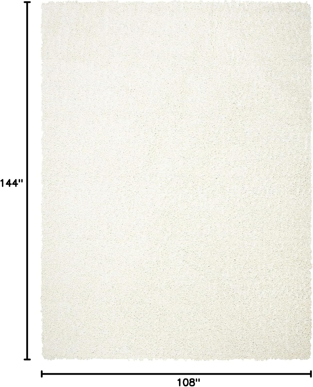 image:imageSAFAVIEH Primo Shag Collection Area Rug 9 x 12 Light Grey Solid Design NonShedding amp Easy Care 12inch Thick Ideal for High Traffic Areas in Living Room Bedroom PRM300GIvory