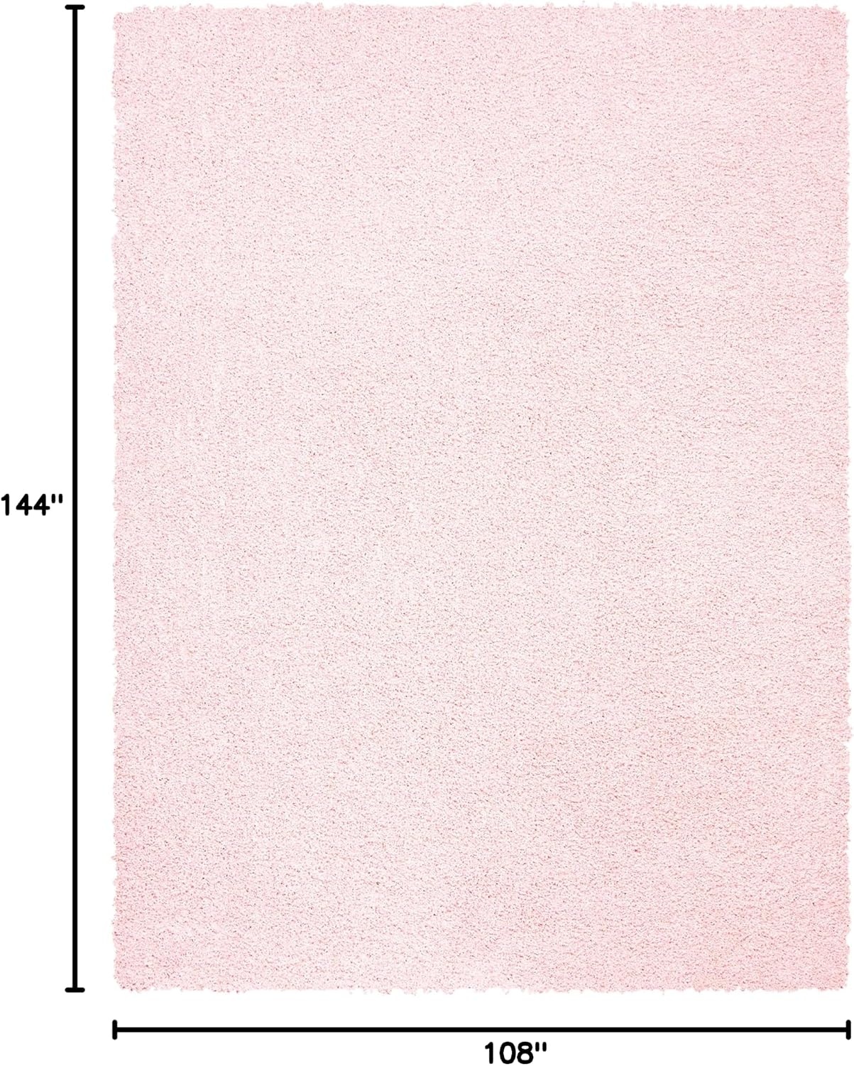 image:imageSAFAVIEH Primo Shag Collection Area Rug 9 x 12 Light Grey Solid Design NonShedding amp Easy Care 12inch Thick Ideal for High Traffic Areas in Living Room Bedroom PRM300GLight Pink