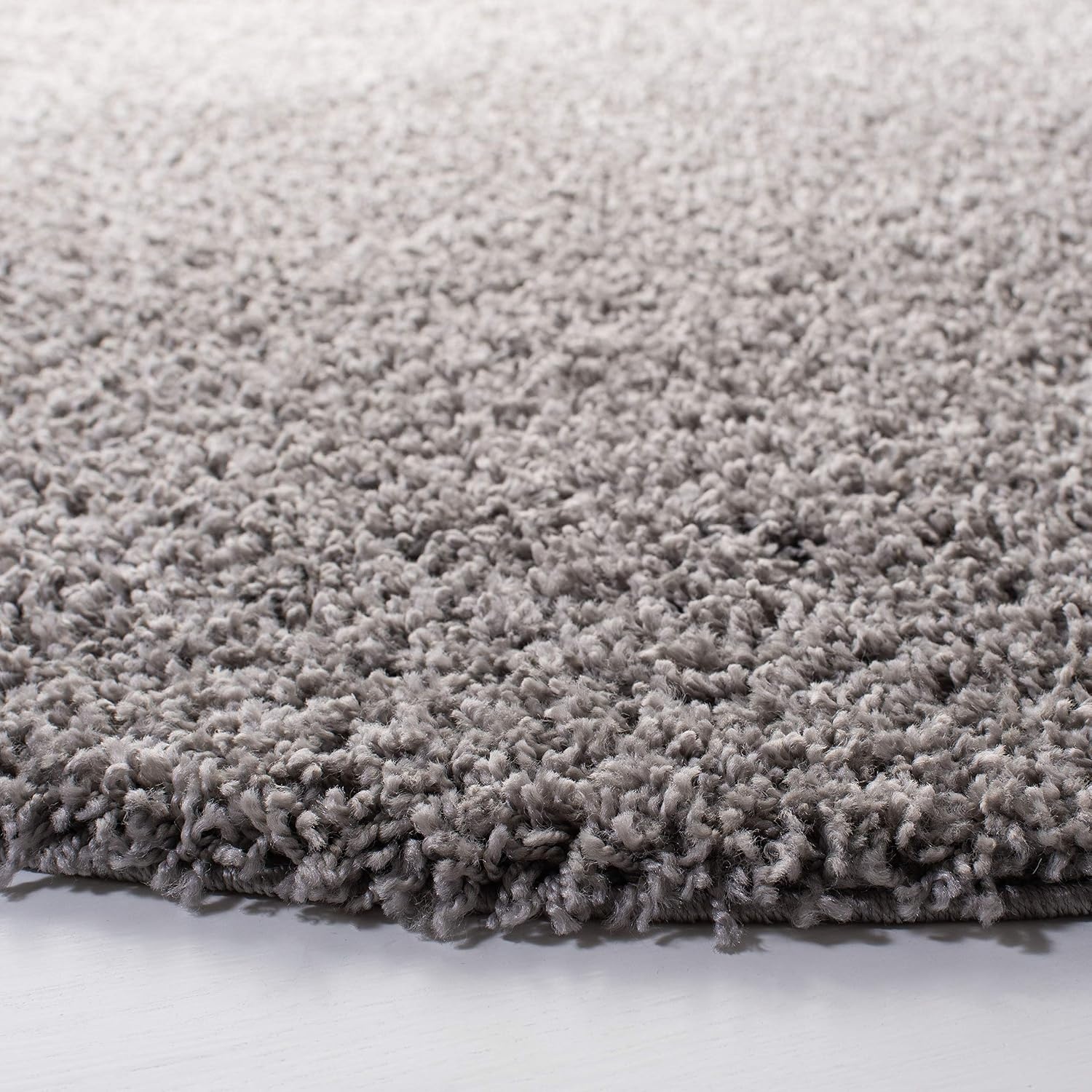 image:imageSAFAVIEH Primo Shag Collection Area Rug 9 x 12 Light Grey Solid Design NonShedding amp Easy Care 12inch Thick Ideal for High Traffic Areas in Living Room Bedroom PRM300GLight Grey