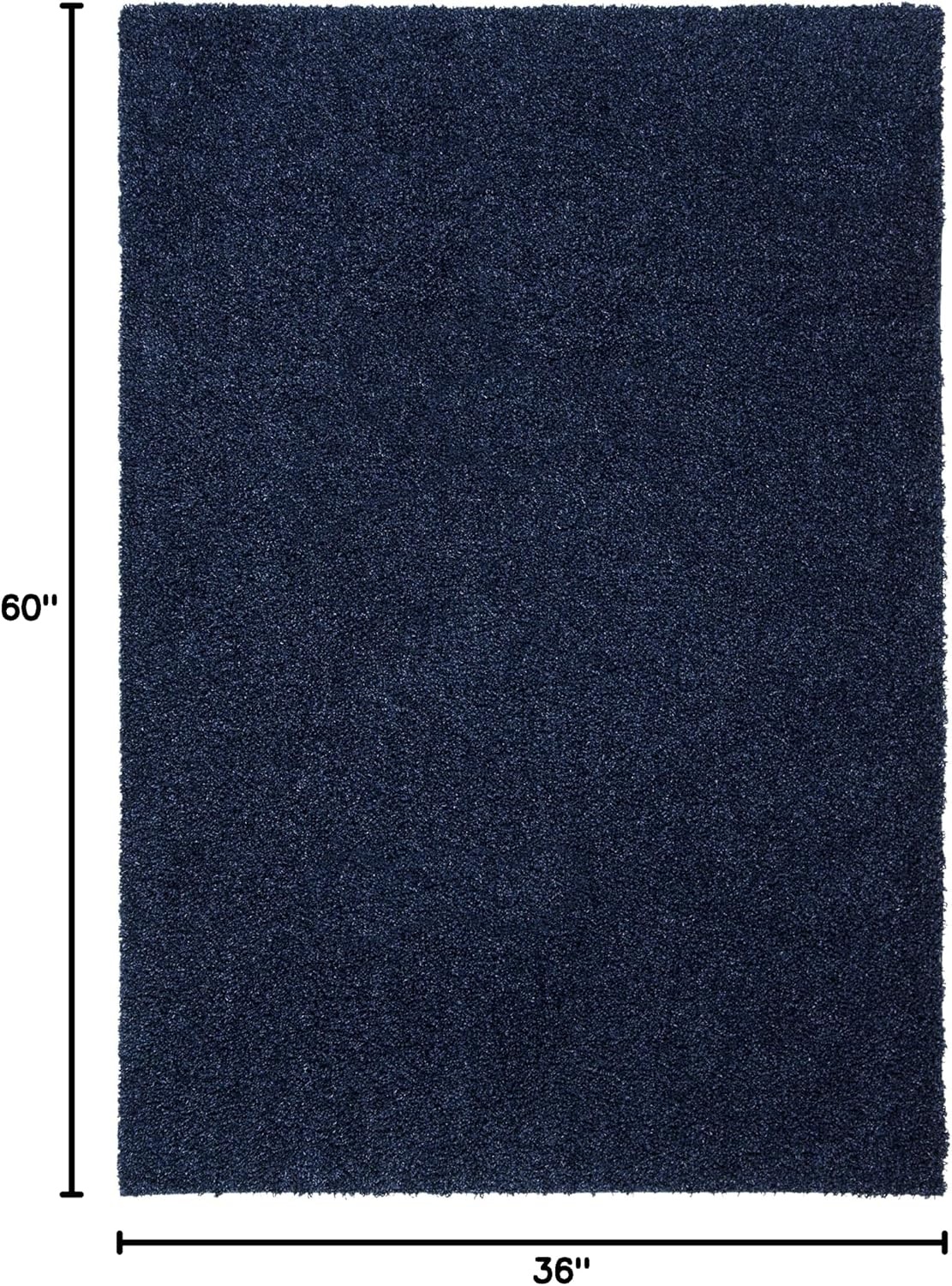 image:imageSAFAVIEH Primo Shag Collection Area Rug 9 x 12 Light Grey Solid Design NonShedding amp Easy Care 12inch Thick Ideal for High Traffic Areas in Living Room Bedroom PRM300GNavy