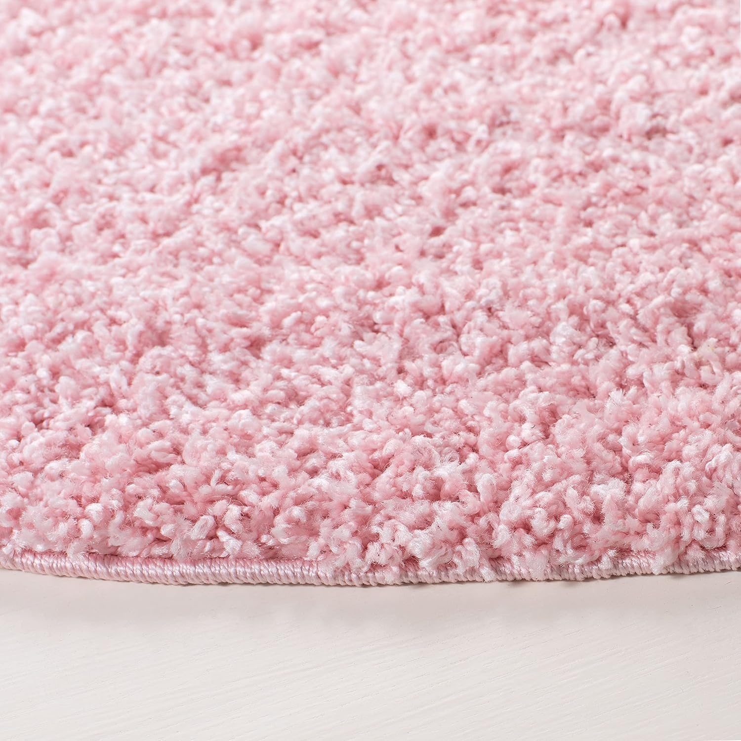 image:imageSAFAVIEH Primo Shag Collection Area Rug 9 x 12 Light Grey Solid Design NonShedding amp Easy Care 12inch Thick Ideal for High Traffic Areas in Living Room Bedroom PRM300GLight Pink