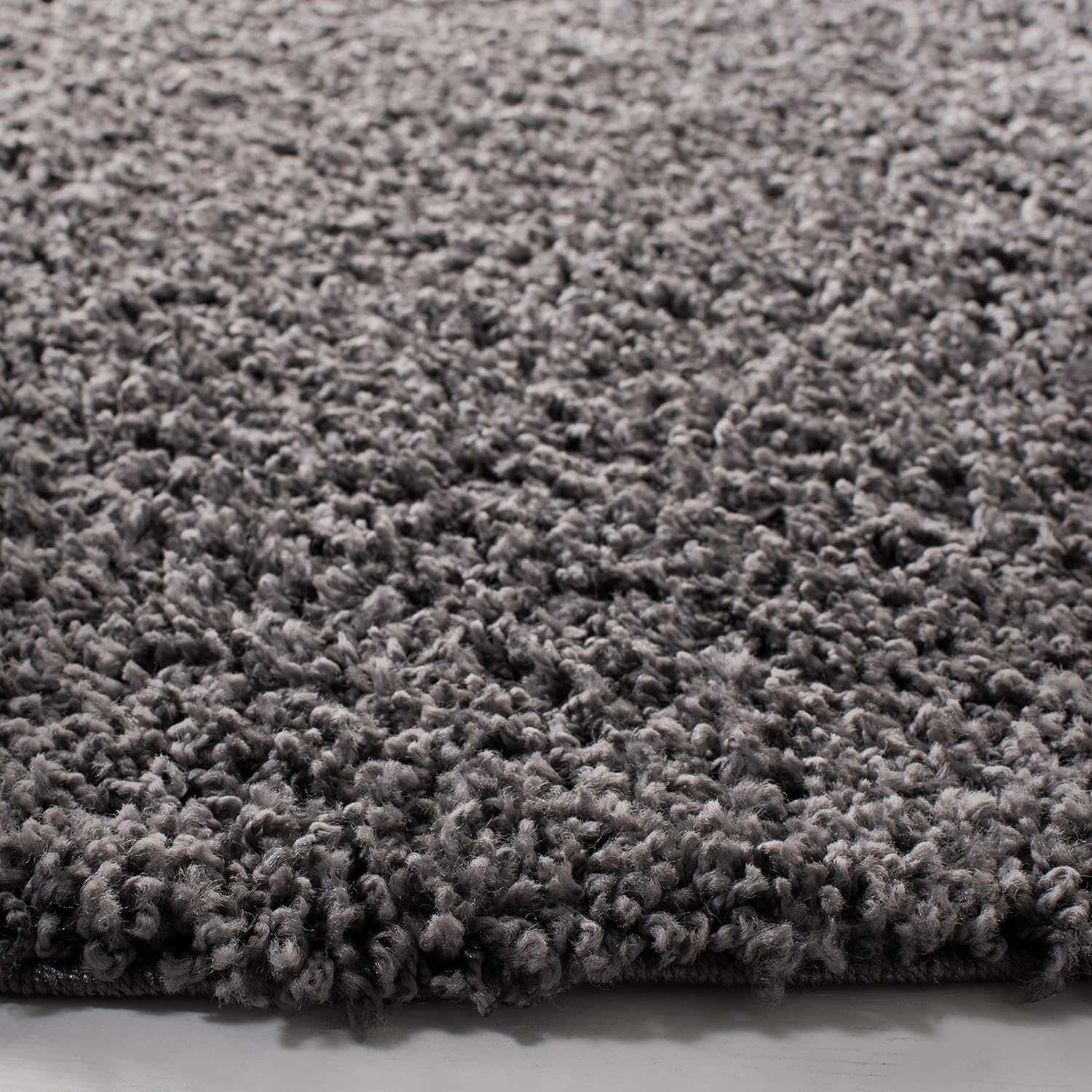 image:imageSAFAVIEH Primo Shag Collection Area Rug 9 x 12 Light Grey Solid Design NonShedding amp Easy Care 12inch Thick Ideal for High Traffic Areas in Living Room Bedroom PRM300GDark Grey
