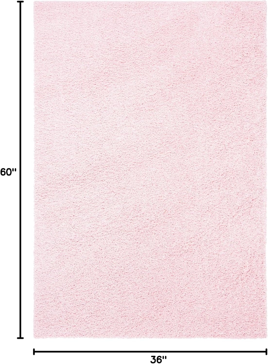 image:imageSAFAVIEH Primo Shag Collection Area Rug 9 x 12 Light Grey Solid Design NonShedding amp Easy Care 12inch Thick Ideal for High Traffic Areas in Living Room Bedroom PRM300GLight Pink