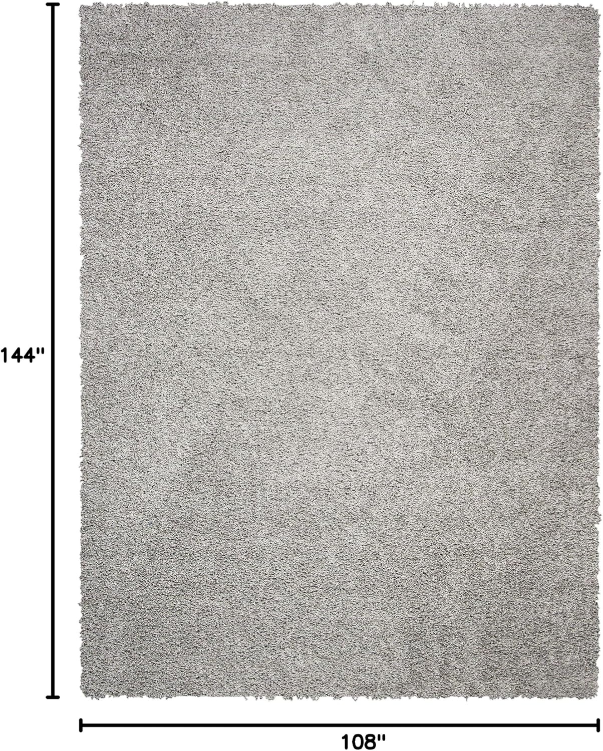 image:imageSAFAVIEH Primo Shag Collection Area Rug 9 x 12 Light Grey Solid Design NonShedding amp Easy Care 12inch Thick Ideal for High Traffic Areas in Living Room Bedroom PRM300GLight Grey