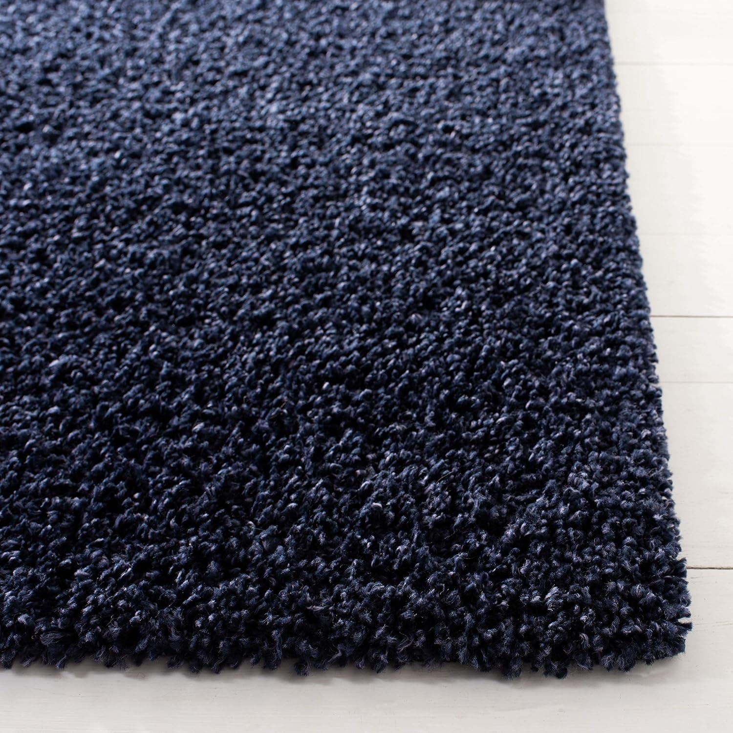 image:imageSAFAVIEH Primo Shag Collection Area Rug 9 x 12 Light Grey Solid Design NonShedding amp Easy Care 12inch Thick Ideal for High Traffic Areas in Living Room Bedroom PRM300GNavy