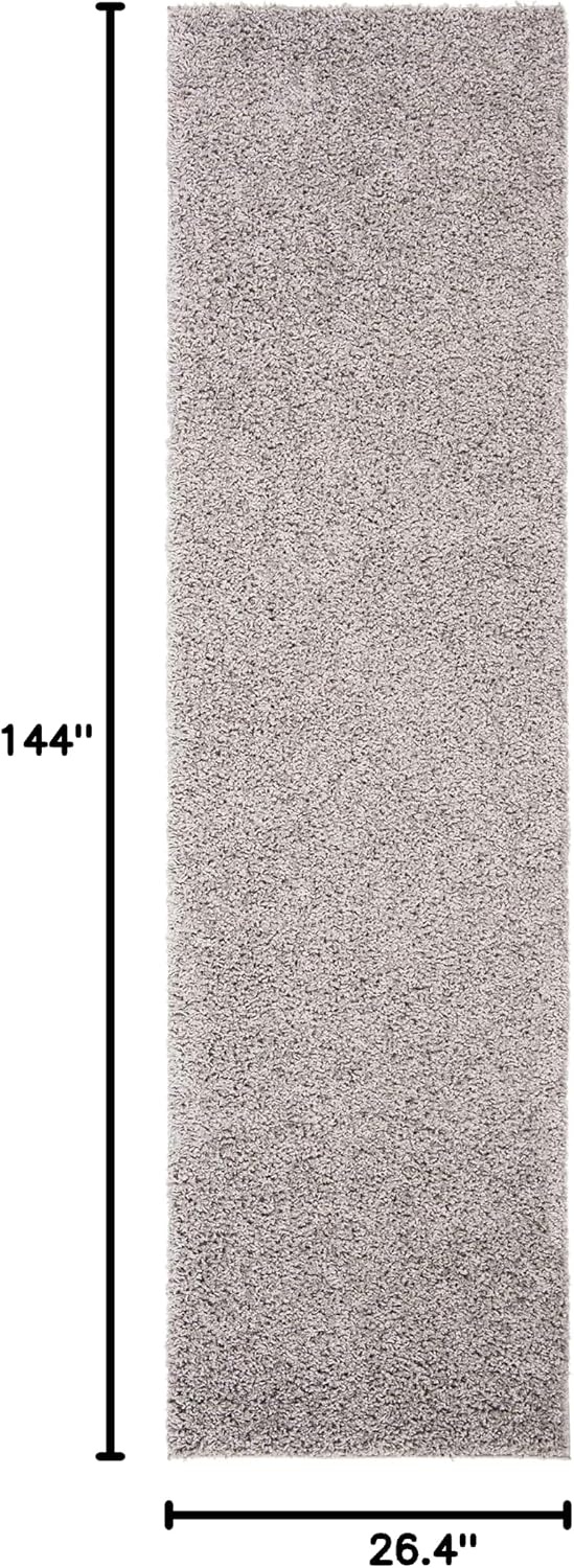 image:imageSAFAVIEH Primo Shag Collection Area Rug 9 x 12 Light Grey Solid Design NonShedding amp Easy Care 12inch Thick Ideal for High Traffic Areas in Living Room Bedroom PRM300GLight Grey