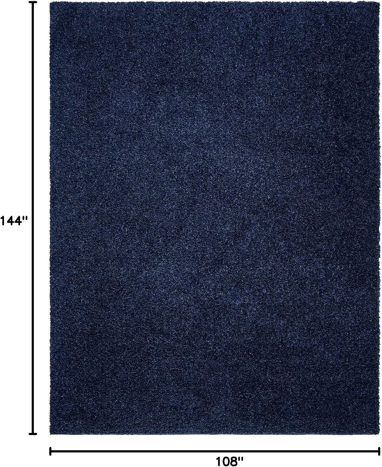 image:imageSAFAVIEH Primo Shag Collection Area Rug 9 x 12 Light Grey Solid Design NonShedding amp Easy Care 12inch Thick Ideal for High Traffic Areas in Living Room Bedroom PRM300GNavy