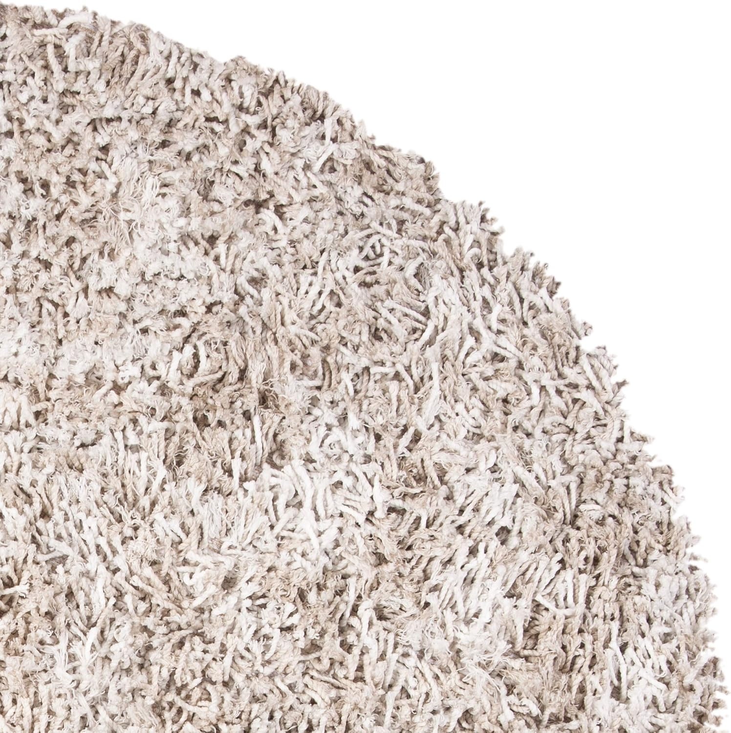 image:imageSAFAVIEH Rio Shag Collection 8 x 10 BlackIvory SG960H Handmade 1inch Thick Area RugBeigeIvory