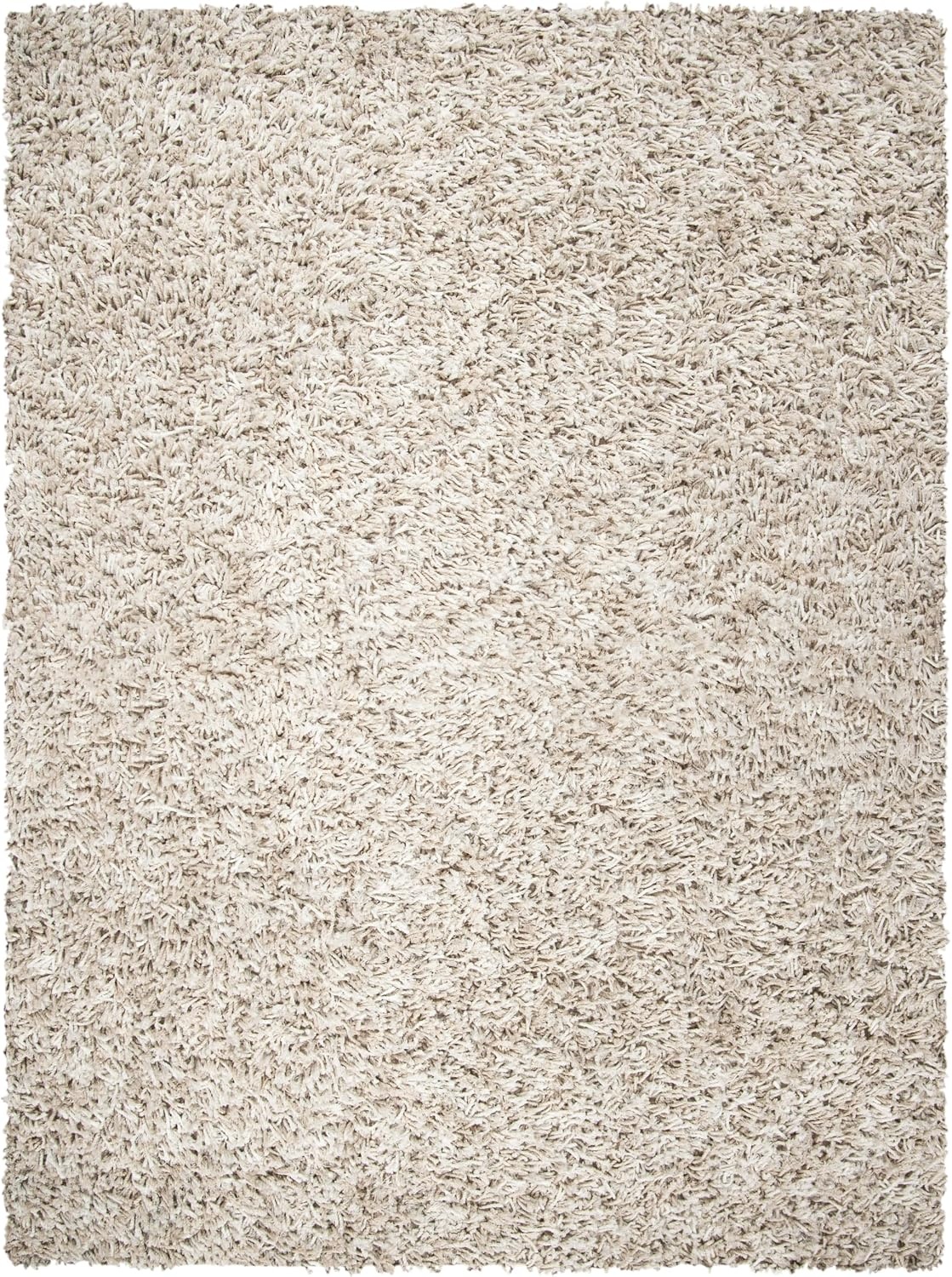 image:imageSAFAVIEH Rio Shag Collection 8 x 10 BlackIvory SG960H Handmade 1inch Thick Area RugBeigeIvory