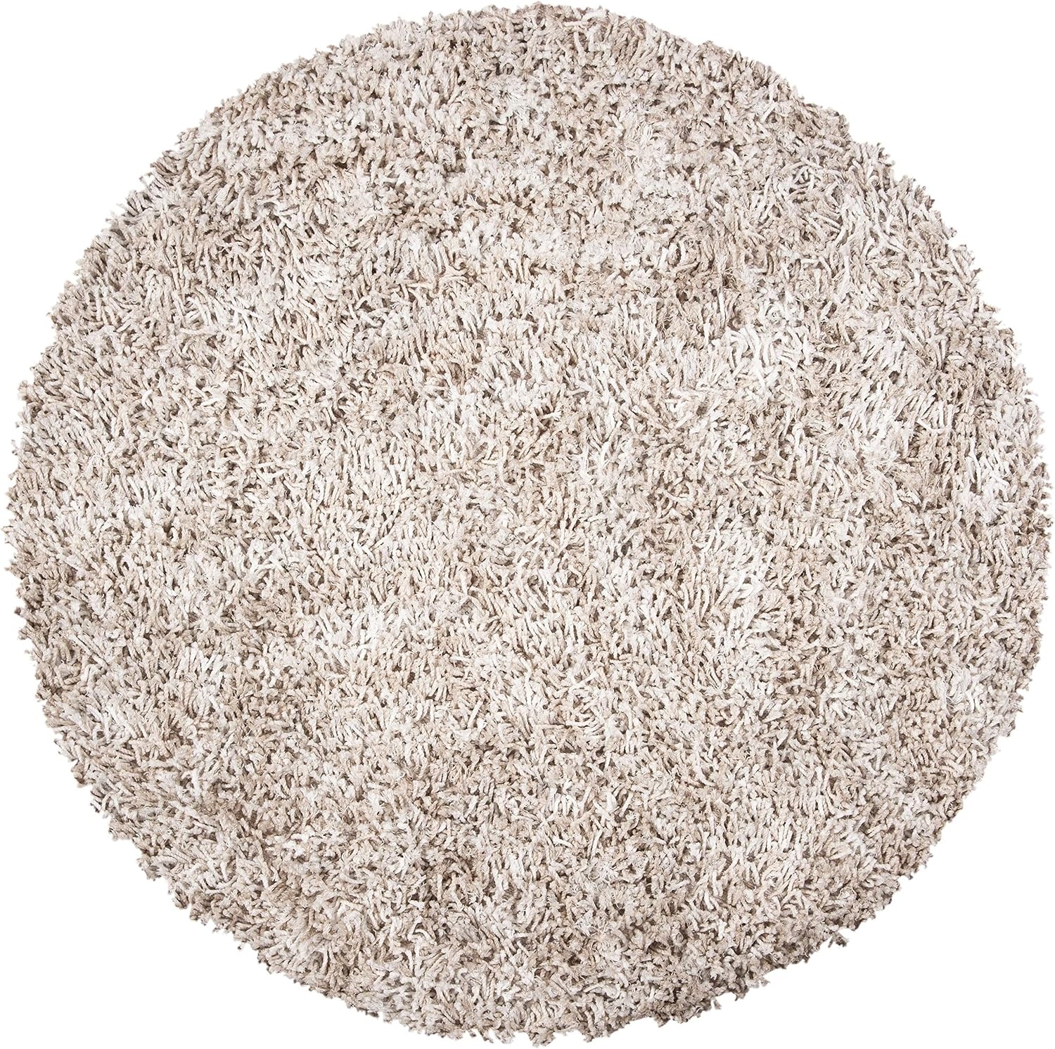 image:imageSAFAVIEH Rio Shag Collection 8 x 10 BlackIvory SG960H Handmade 1inch Thick Area RugBeigeIvory