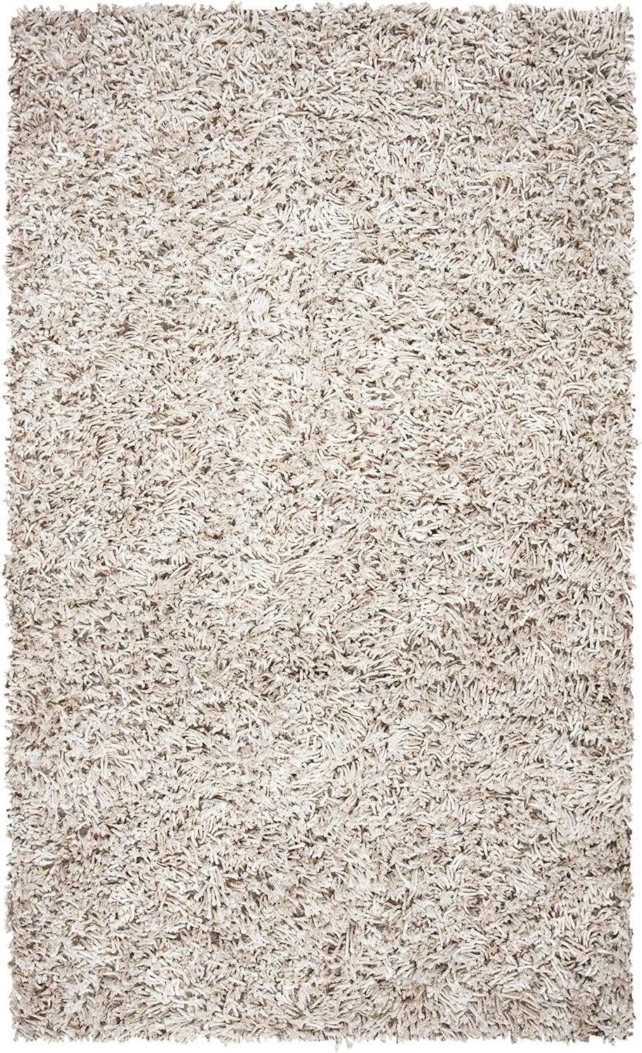image:imageSAFAVIEH Rio Shag Collection 8 x 10 BlackIvory SG960H Handmade 1inch Thick Area RugBeigeIvory