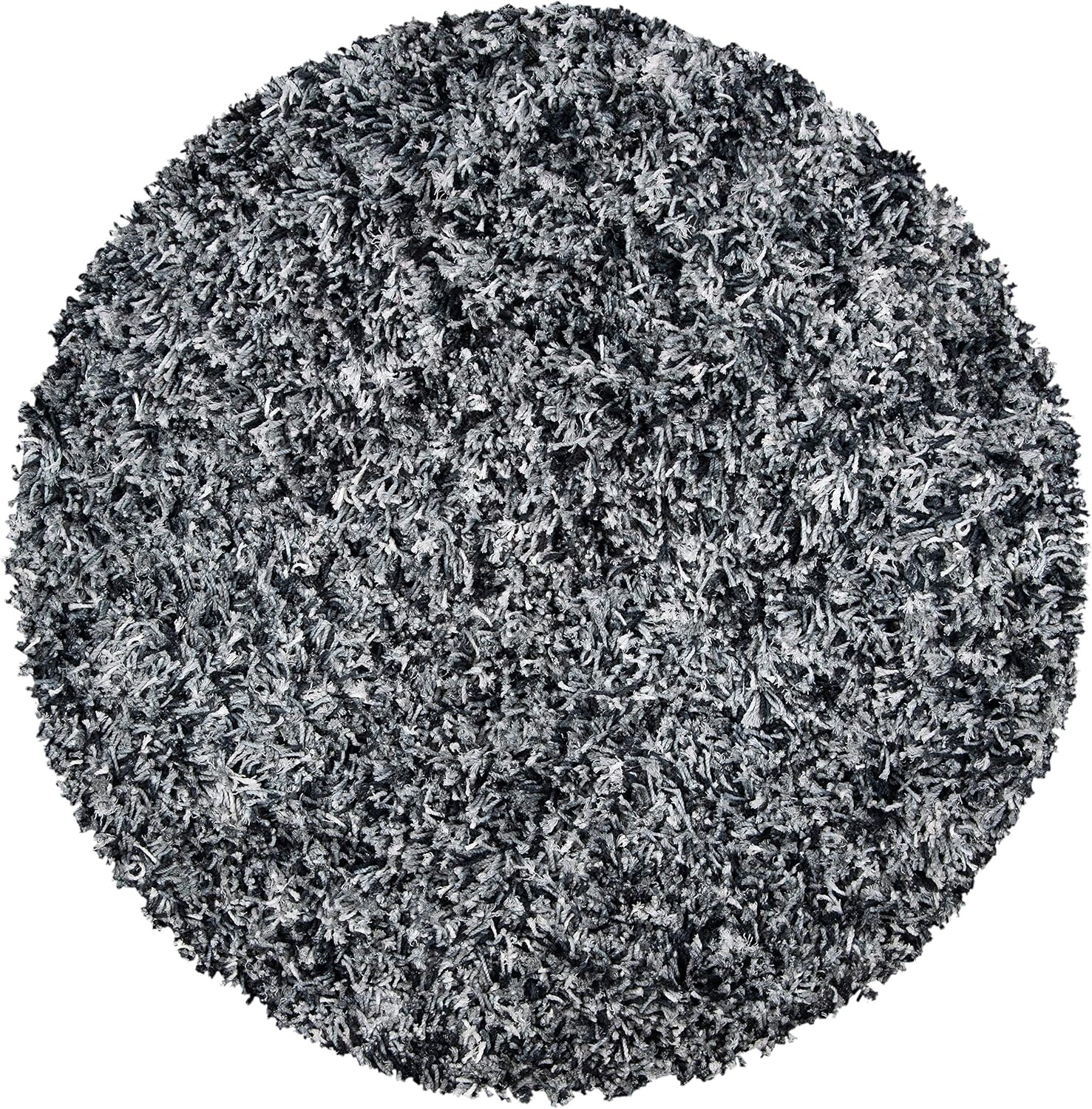 image:imageSAFAVIEH Rio Shag Collection 8 x 10 BlackIvory SG960H Handmade 1inch Thick Area RugBlackIvory