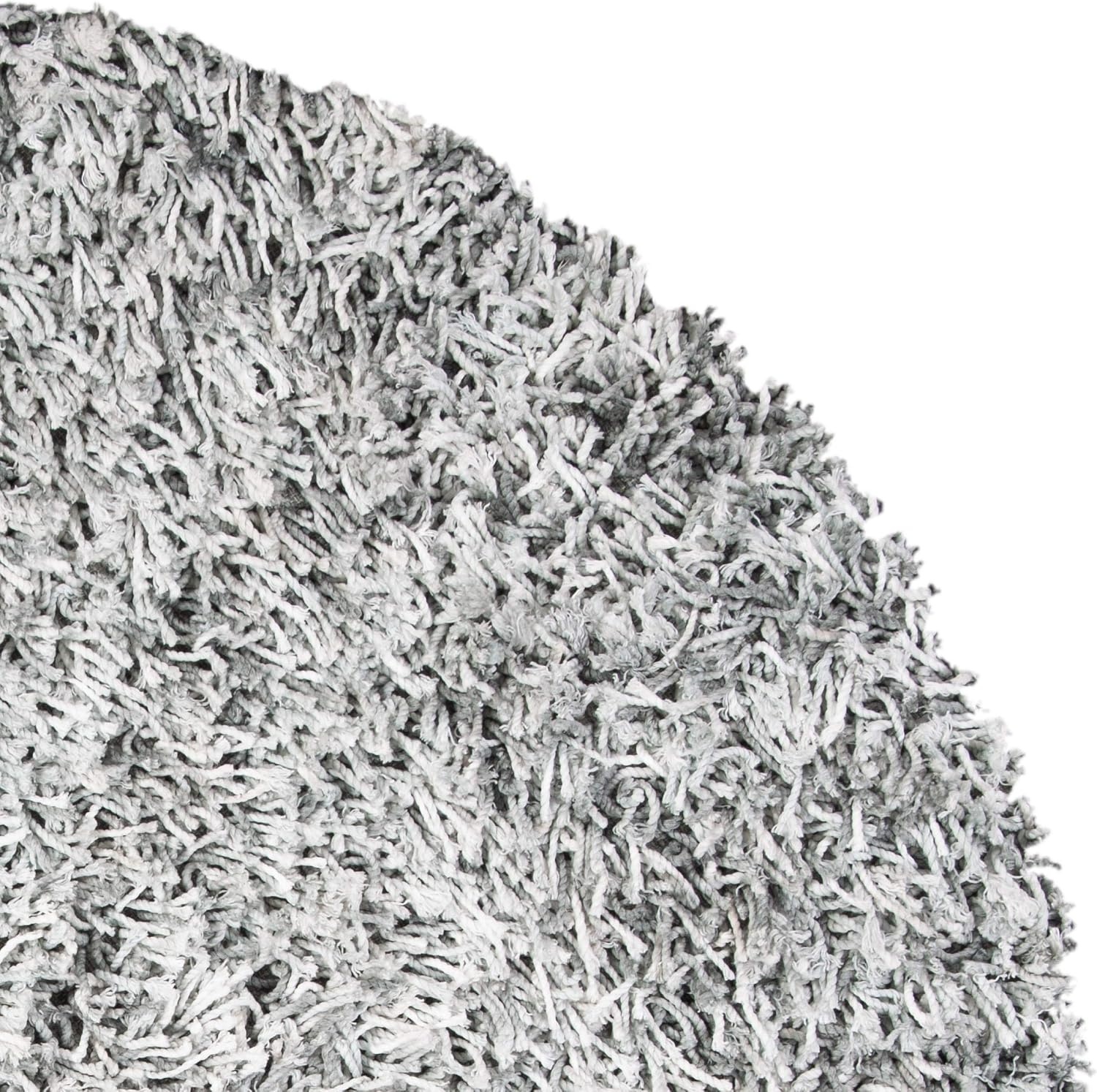image:imageSAFAVIEH Rio Shag Collection 8 x 10 BlackIvory SG960H Handmade 1inch Thick Area RugGreyIvory