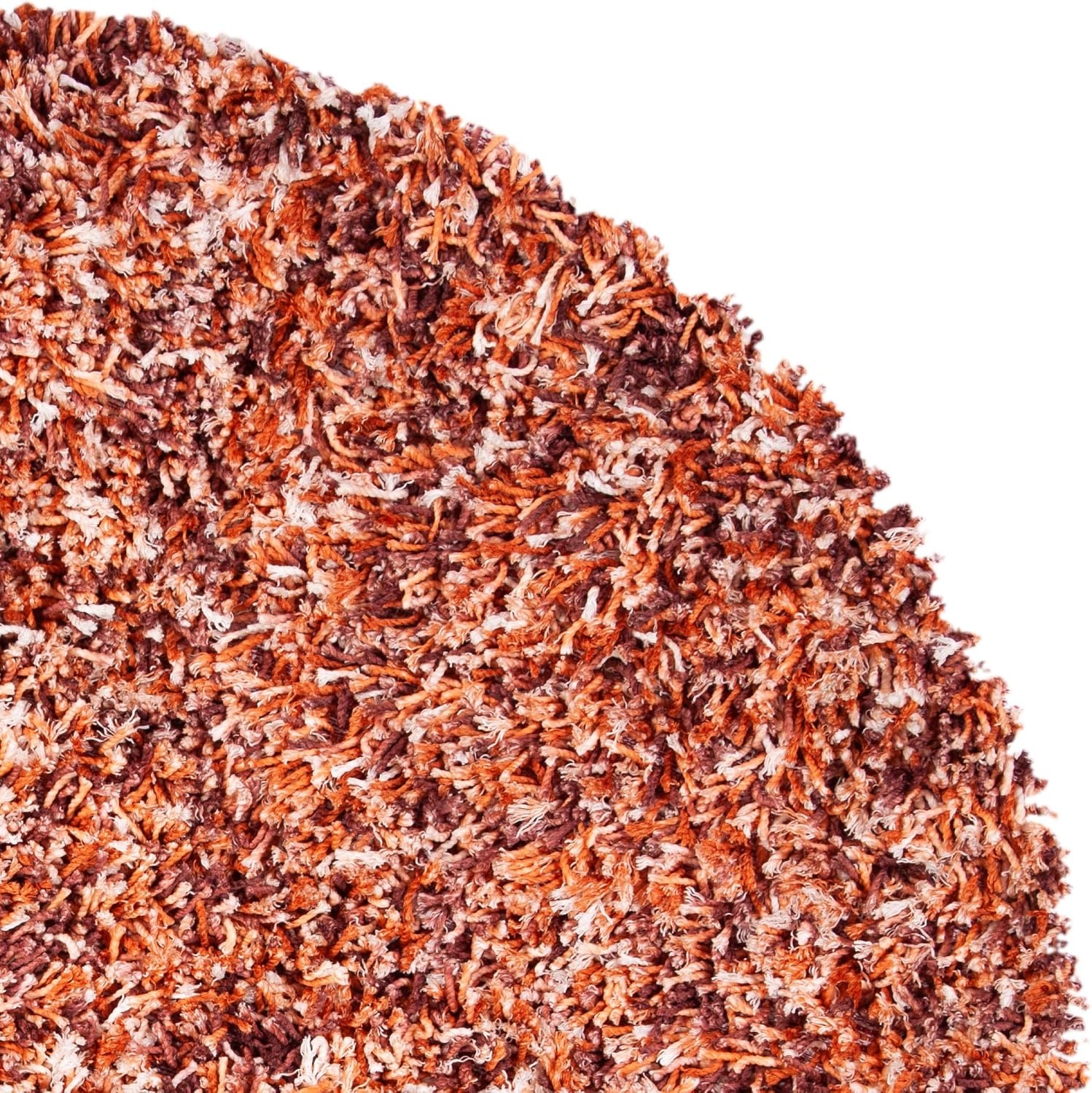 image:imageSAFAVIEH Rio Shag Collection 8 x 10 BlackIvory SG960H Handmade 1inch Thick Area RugRustIvory