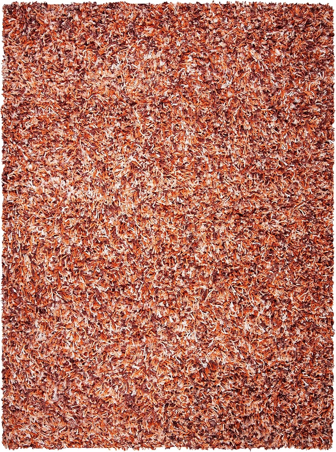 image:imageSAFAVIEH Rio Shag Collection 8 x 10 BlackIvory SG960H Handmade 1inch Thick Area RugRustIvory