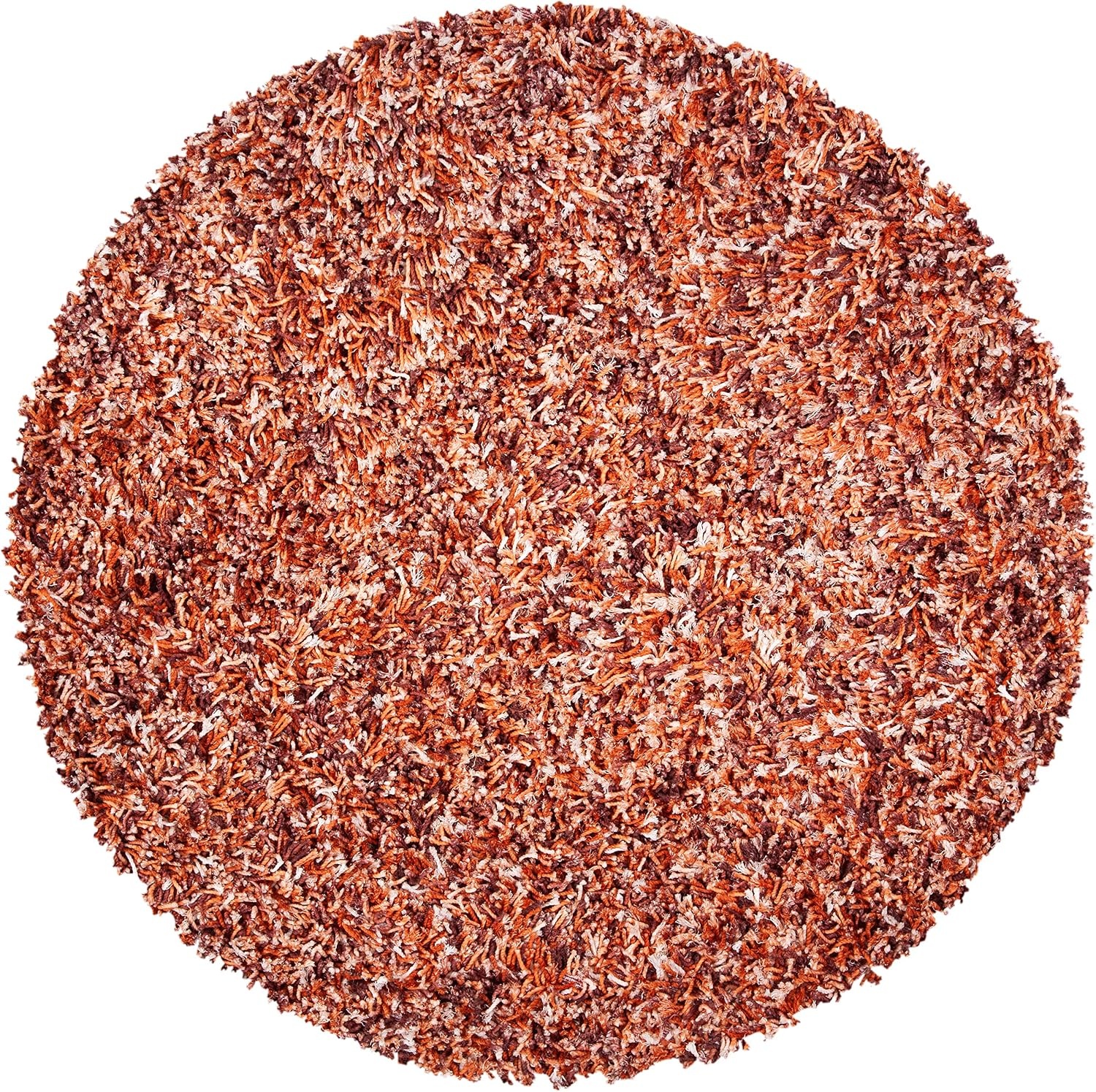 image:imageSAFAVIEH Rio Shag Collection 8 x 10 BlackIvory SG960H Handmade 1inch Thick Area RugRustIvory