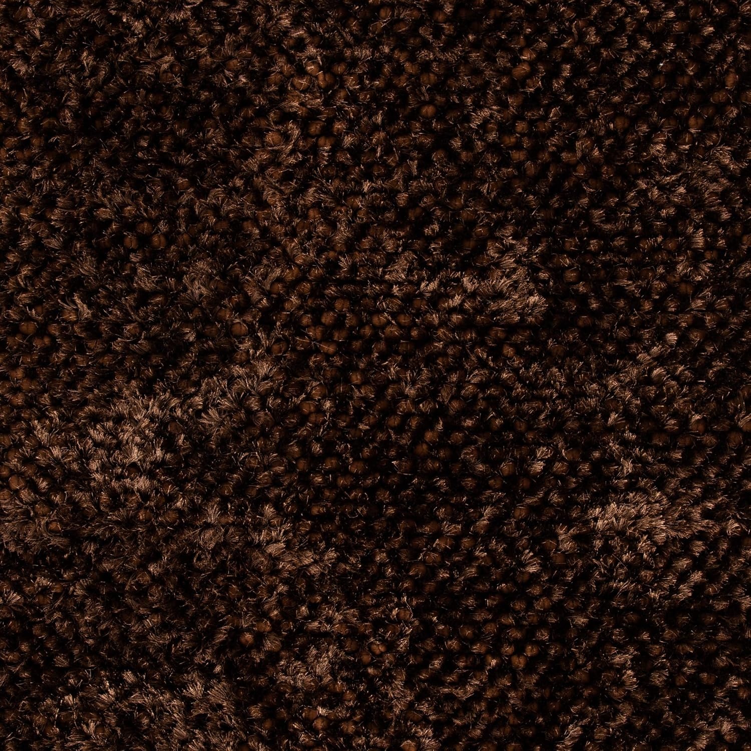 image:imageSAFAVIEH Saint Tropez Shag Collection 9 x 12 Snow White STS641W Handmade Solid 1inch Thick Area RugChocolate