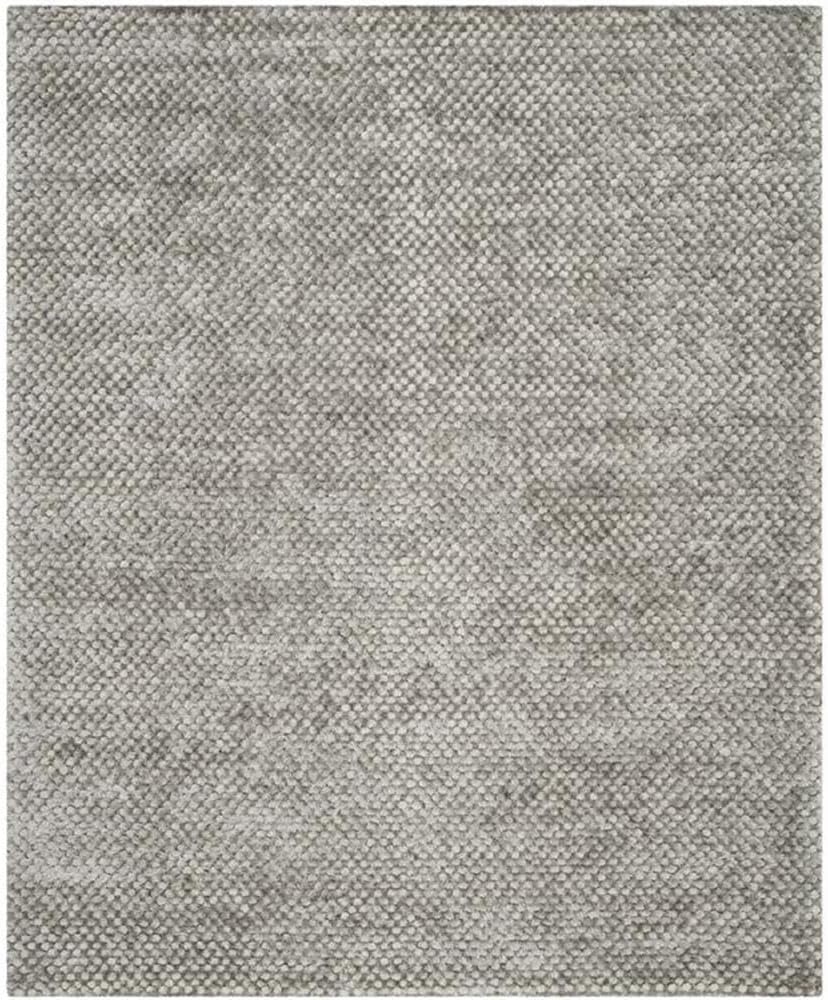 image:imageSAFAVIEH Saint Tropez Shag Collection 9 x 12 Snow White STS641W Handmade Solid 1inch Thick Area RugSilver