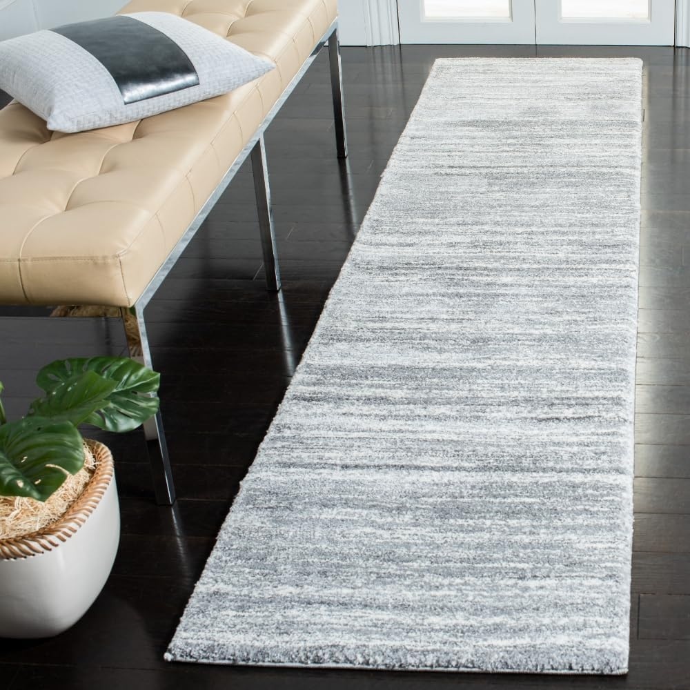 image:imageSAFAVIEH Area Rug 8x10 Cyrus Shag Collection Large Grey amp Ivory Modern Abstract Design NonShedding amp Easy Cleaning Ideal for Living Room Bedroom Office Dining Space CYR128FGreyIvory