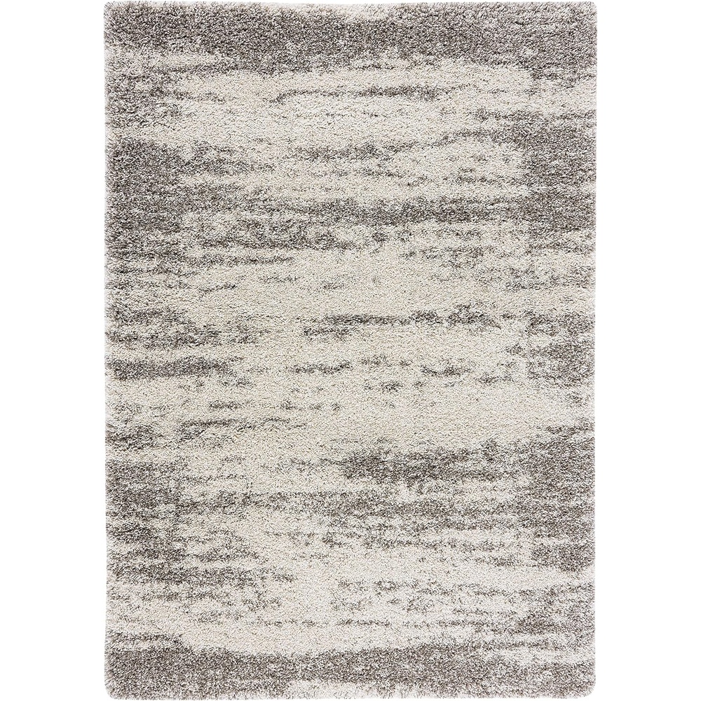 image:imageSAFAVIEH Hudson Shag Collection Area Rug 9 x 12 Ivory amp Grey Abstract Design NonShedding amp Easy Care 2inch Thick Ideal for High Traffic Areas in Living Room Bedroom SGH203AIvoryGrey