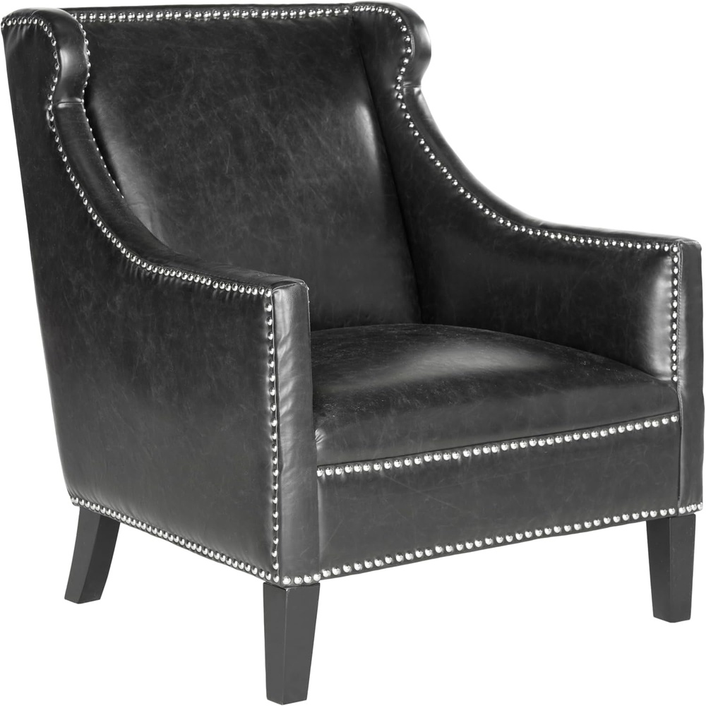 image:imageSAFAVIEH Mercer Collection Mckinley Club Chair Antique Black