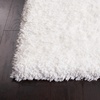 SAFAVIEH Area Rug 8×10 – Express Shag Collection – Large – Silver, Handmade, Ultra Plush Thick Pile, Ideal for Living Room, Bedroom, Dining Space (SGE620C)(Ivory)