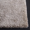 SAFAVIEH Area Rug 8×10 – Express Shag Collection – Large – Silver, Handmade, Ultra Plush Thick Pile, Ideal for Living Room, Bedroom, Dining Space (SGE620C)(Silver)