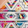 SAFAVIEH Area Rug 8×10 – Fiesta Shag Collection – Large – Cream & Multi, Moroccan Boho Design, Non-Shedding & Easy Cleaning, Ideal for Living Room, Bedroom, Dining Space (FSG365A)(Cream/Multi)