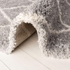SAFAVIEH Area Rug 8×10 – Fontana Shag Collection – Large – Grey & Cream, Trellis Pattern, Non-Shedding & Easy Cleaning, Ultra Plush Thick Pile, Ideal for Living Room, Bedroom, Dining Space (FNT815G)(Grey/Cream)