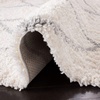 SAFAVIEH Area Rug 8×10 – Fontana Shag Collection – Large – Grey & Cream, Trellis Pattern, Non-Shedding & Easy Cleaning, Ultra Plush Thick Pile, Ideal for Living Room, Bedroom, Dining Space (FNT815G)(Cream/Grey)