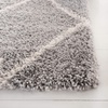 SAFAVIEH Area Rug 8×10 – Fontana Shag Collection – Large – Grey & Cream, Trellis Pattern, Non-Shedding & Easy Cleaning, Ultra Plush Thick Pile, Ideal for Living Room, Bedroom, Dining Space (FNT815G)(Grey/Cream)