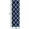 SAFAVIEH Area Rug 8×10 – Hudson Shag Collection – Large – Ivory & Grey, Trellis Pattern, Non-Shedding & Easy Cleaning, Ultra Plush Thick Pile, Ideal for Living Room, Bedroom, Dining Space (SGH222D)(Navy/Ivory)