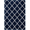 SAFAVIEH Area Rug 8×10 – Hudson Shag Collection – Large – Ivory & Grey, Trellis Pattern, Non-Shedding & Easy Cleaning, Ultra Plush Thick Pile, Ideal for Living Room, Bedroom, Dining Space (SGH222D)(Navy/Ivory)