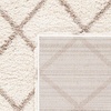 SAFAVIEH Area Rug 8×10 – Hudson Shag Collection – Large – Ivory & Grey, Trellis Pattern, Non-Shedding & Easy Cleaning, Ultra Plush Thick Pile, Ideal for Living Room, Bedroom, Dining Space (SGH222D)(Ivory/Beige)
