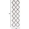 SAFAVIEH Area Rug 8×10 – Hudson Shag Collection – Large – Ivory & Grey, Trellis Pattern, Non-Shedding & Easy Cleaning, Ultra Plush Thick Pile, Ideal for Living Room, Bedroom, Dining Space (SGH222D)(Ivory/Dark Grey)