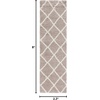 SAFAVIEH Area Rug 8×10 – Hudson Shag Collection – Large – Ivory & Grey, Trellis Pattern, Non-Shedding & Easy Cleaning, Ultra Plush Thick Pile, Ideal for Living Room, Bedroom, Dining Space (SGH222D)(Beige/Ivory)