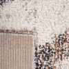 SAFAVIEH Area Rug 8×10 – Jericho Shag Collection – Large – Ivory & Black, Moroccan Boho Design, Non-Shedding & Easy Cleaning, Plush Thick Pile, Ideal for Living Room, Bedroom, Dining Space (JER102A)(Ivory/Black)