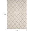 SAFAVIEH Area Rug 9×12 – Arizona Shag Collection – Large – Ivory & Beige, Trellis Design, Non-Shedding & Easy to Clean, Ideal for Living Room, Bedroom, Dining Space (ASG742A)