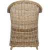 SAFAVIEH Furniture – Zane Club Chair – 17.3″ Seat Height – Grey – Rattan – Coastal Woven Design – Ideal for Living Room, Sunroom, Bedroom – Fully Assembled (SEA7006A)