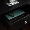 SAFAVIEH Home Collection Maxine Navy Blue 1-Drawer Accent Table Nightstand Bedside Accent Table (Fully Assembled)(Black)