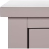 SAFAVIEH Home Collection Maxine Navy Blue 1-Drawer Accent Table Nightstand Bedside Accent Table (Fully Assembled)(Grey)