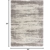 SAFAVIEH Hudson Shag Collection Area Rug – 9′ x 12′, Ivory & Grey, Abstract Design, Non-Shedding & Easy Care, 2-inch Thick Ideal for High Traffic Areas in Living Room, Bedroom (SGH203A)(Ivory/Grey)