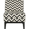 SAFAVIEH Mercer Collection Armond Accent Chair(Black / White)