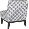 SAFAVIEH Mercer Collection Armond Accent Chair(Blue)