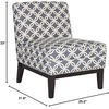 SAFAVIEH Mercer Collection Armond Accent Chair(Blue)
